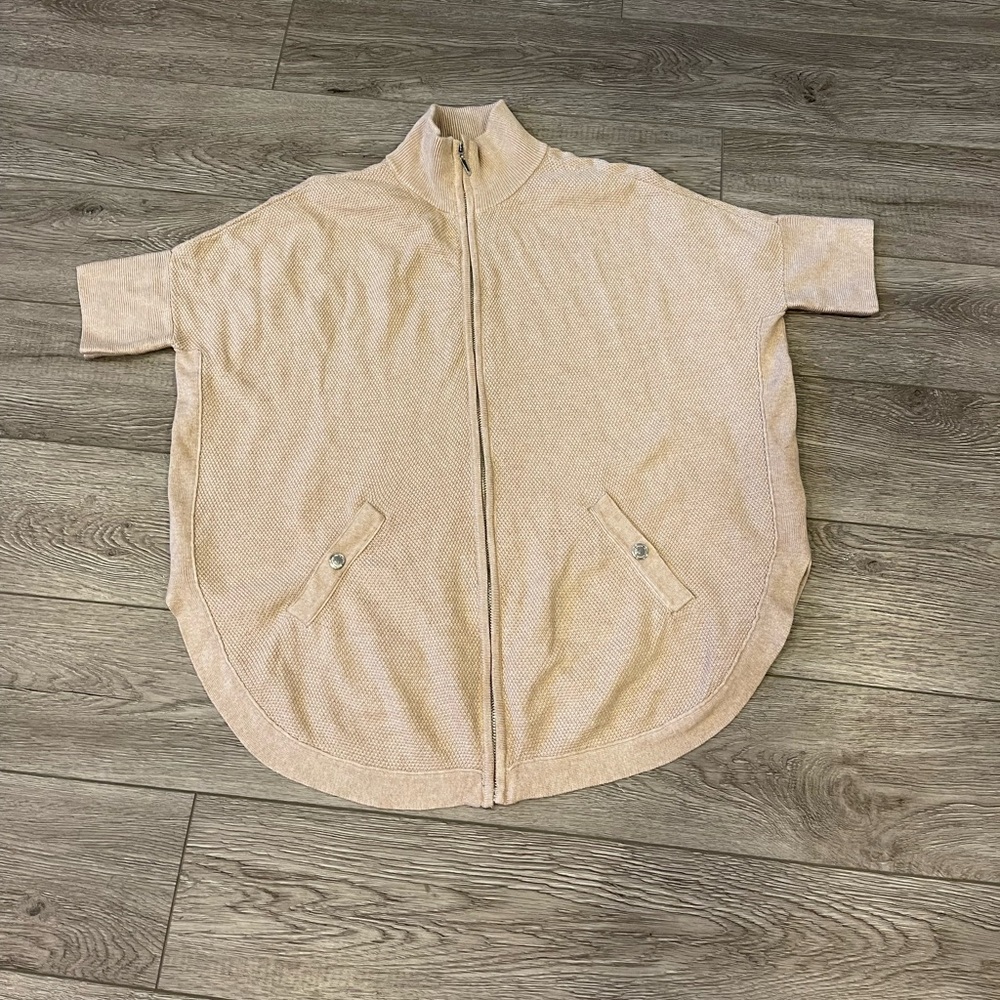 White House Black Market zippered knit top